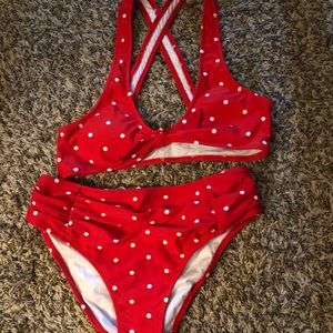 NWT polka dot bikini
